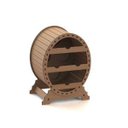 Ver imagem 2 de Mini Adega MDF Oval para 4 garrafas