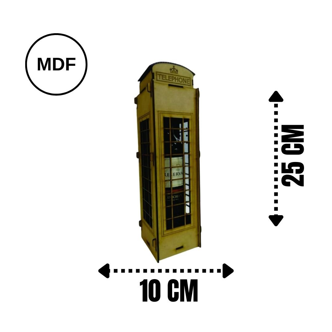 Adega MDF Cabine Telefonica Londres - 4