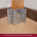 Ver imagem 6 de Conjunto Sala de Jantar Mesa Epic Retangular 200x90cm Nature / Off White com 8 Cadeiras Tauá Nature