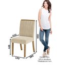 Ver imagem 5 de Conjunto Sala de Jantar Mesa Epic Retangular 200x90cm Nature / Off White com 8 Cadeiras Tauá Nature