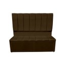 Ver imagem 1 de Jogo Cabeceira e Recamier Baú para Cama Box Casal King 1.95:marrom