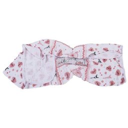 Toalha De Banho Bebê Baby Nice Rosa Vintage 85x85cm - 1