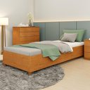 Ver imagem 2 de Cama de Solteiro para Colchão 88x188cm Multimóveis CR35459 Cinamomo