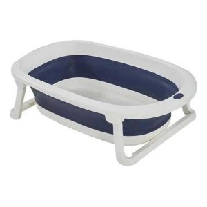 Banheira Dobrável Pequena Azul Marinho 13 Kg - Baby Pil