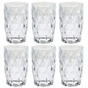 Ver imagem 3 de Jogo de Copo Vidro Diamond 350ml Alto 6 Unidades - Água, Suco, Refresco