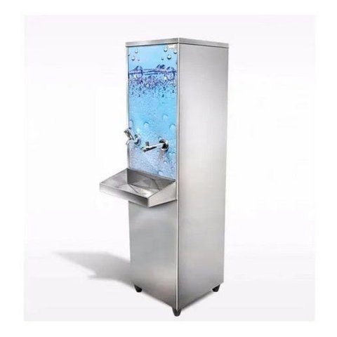 Bebedouro Industrial 25l Inox Coluna 2 Torneiras Frisbel