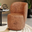 Ver imagem 1 de Poltrona Orgânica Decorativa Living Molly Couríssimo Caramelo - Desk Design
