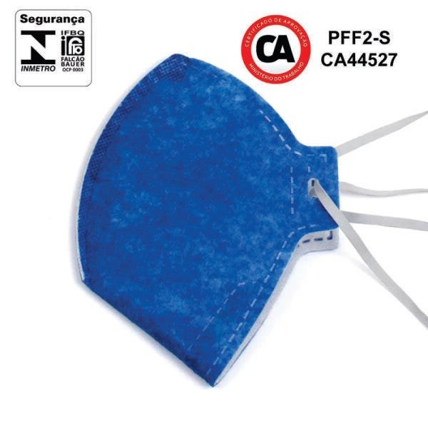 Máscara Azul PFF2 Sem Válvula Átomos - Respirador - 10 Unid. - 3