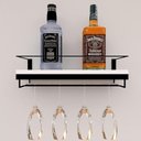 Ver imagem 5 de Adega Bar Bebida com Porta Taça 45cm Branco