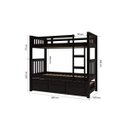 Ver imagem 3 de Treliche Solteiro Com 3 Gavetas 100% Madeira Maciça