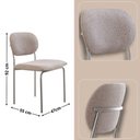 Ver imagem 3 de Sala de Jantar Mesa Ballare com 4 Cadeiras Moderna Mobilia Brisa/imbuia/off/prata