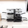 Organizador de Panelas Ajustável Metal Preto/branco Cozinha - 3