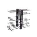 Ver imagem 2 de Organizador de Panelas Ajustável Metal Preto/branco Cozinha