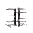 Ver imagem 4 de Organizador de Panelas Ajustável Metal Preto/branco Cozinha