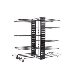 Organizador de Panelas Ajustável Metal Preto/branco Cozinha - 4