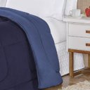 Ver imagem 2 de Coberdrom Isis MALHA + Manta Flannel 1pç Queen - Azul