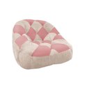 Ver imagem 1 de Poltrona Paloma Escritório Sala Pé Plástico Suede Bege Rosado e Suede Rose - Dominic Decor