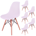 Ver imagem 1 de Kit 6 Cadeiras Charles Eames Eifell Furadinha Branca