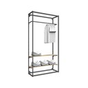 Ver imagem 2 de Armario Closet Aberto, Mova, Metal e Madeira