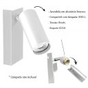 Ver imagem 3 de Arandela Spot Leitura Direcionável Branco Quarto Bet20