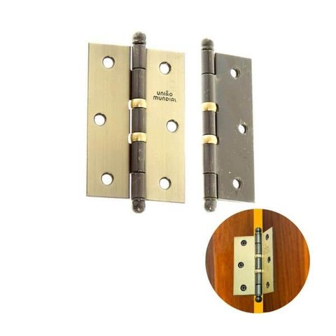 Dobradiça Latão Ante Corrosão 3.1/2" x 3" para Porta