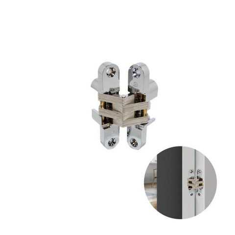 Dobradiça Invisível 94 x 19 mm para Portas Pesadas até 75 Kg