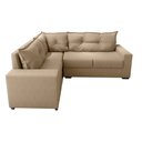 Ver imagem 2 de Estofado Sofá de Canto 5 Lugares Veneza com Espuma D-26 e Estrutura de Eucalipto - Bege