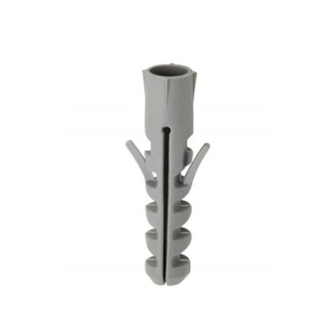 Bucha Plástica Cinza de 10 mm para Parede Pacote com 500