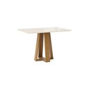 Ver imagem 6 de Conjunto Sala de Jantar Mesa Lisa 120cm Tampo de Vidro Canto Reto 4 Cadeiras Lily