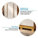 Ver mais imagens de Guarda-Roupa Solteiro Agata 4 Portas 2 Gavetas Off White/Cinamomo - ACP Móveis