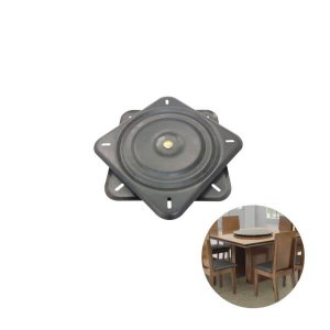 Flange Giratório Reforçado 260 x 230 Epóxi Preto para 200kg