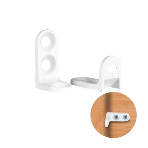 Cantoneira Suporte Cadeirinha 14x20 Aliviada Branca - Pacote com 100