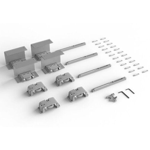 Kit Rodízio Linea Top 20 - 30 Kg Paineis de Banheiro Rometal 2 Portas