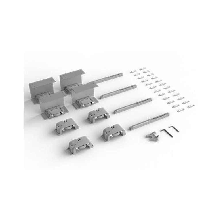 Kit Rodízio Linea Top 20 - 30kg Paineis de Banheiro Rometal 1 Porta
