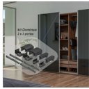 Ver imagem 3 de Sistema Porta de Correr Dominus (20 a 50kg) para 2 Portas - Rometal
