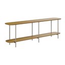 Ver imagem 6 de Aparador Mesa Lateral para Sofá Sala 180cm 100% MDF Estrutura Aço Carbono Carvalho