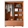 Guarda Roupa Mongi 2 Portas com Espelho Marrom Caemmun - 5
