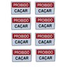 Kit Combo 8 Placa de Sinalização Proibido Caçar 20 X 30 Cm - 1