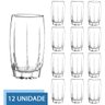 Conjunto 12 Copo Vidro Transparente 374ML Amadeus Long Drink - 2