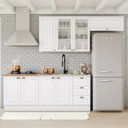 Ver imagem 2 de Cozinha Modulada 5 Pecas 280cm Ce379 Americana Branco Nature Henn
