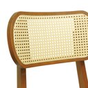 Ver imagem 7 de Cadeira Organik Encosto Anatômico Telinha Rattan Natural - Amêndoa - Estofado Corano Marrom Mescla