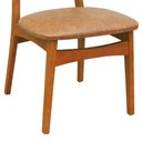 Ver mais imagens de Cadeira Organik Encosto Anatômico Telinha Rattan Natural - Amêndoa - Estofado Corano Marrom Mescla