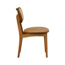 Ver imagem 6 de Cadeira Organik Encosto Anatômico Telinha Rattan Natural - Amêndoa - Estofado Corano Marrom Mescla