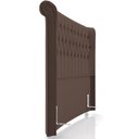 Ver imagem 2 de Cabeceira Cama Box Queen 160cm Estofada Meora P05 Veludo Marrom - Lyam Decor