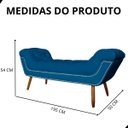 Ver imagem 5 de Recamier Sofá Divã Namoradeira Sienna 195cm King Suede