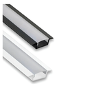 Ver imagem 5 de Kit 10 Perfil Embutir 30x10mm para Fita LED 2m Alumínio - Preto