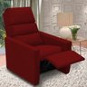 Poltrona Jasmim Reclinavel Estofada Decoração Consultório Clinica Veludo Vermelho Liga Ecommerce - 5