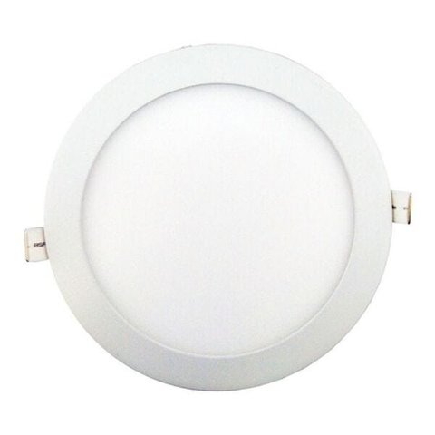Plafon Painel Embutir Redondo Smart Branco Frio 6000K LED 15W
