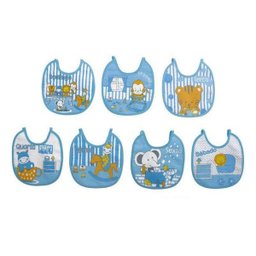 Kit Babador Semaninha Felpudo Azul 7 Peças - Papi - 1