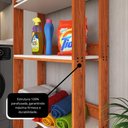 Ver imagem 7 de Armário Multiuso Movlar 5 Prateleiras Organizador Lavanderia